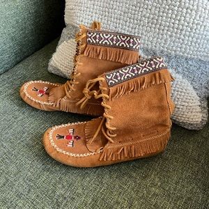Authentic Minnetonka moccasin boots